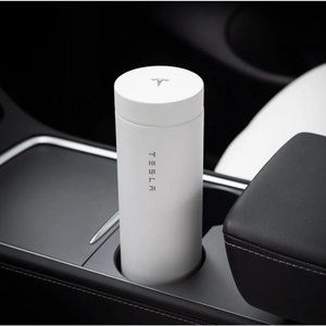 Genuine Tesla On The Road Vessel 22oz Hot/Cold Tumbler WHITE